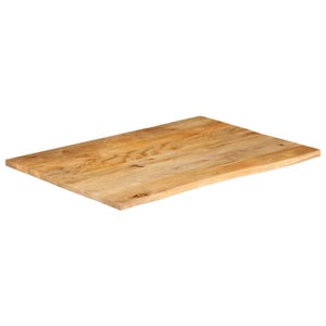 VidaXL Piano Per Tavolo Rettangolare 50x30x3,8cm – Legno Di Mango Grezzo, Superficie Rustica E Facile Da Pulire