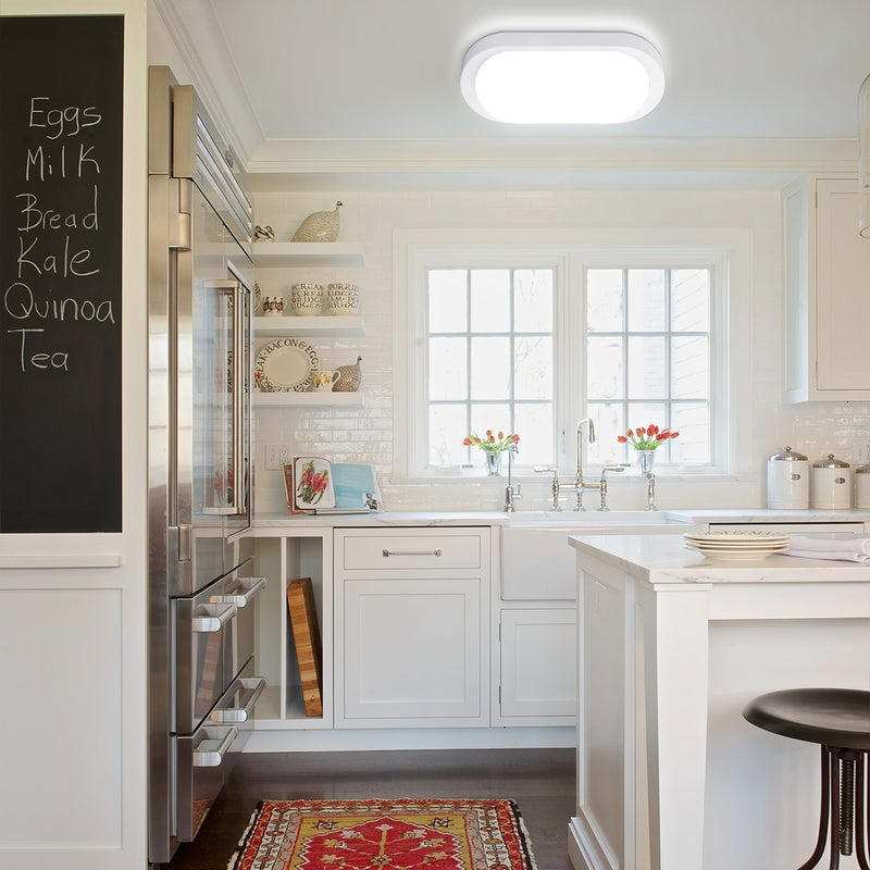 LOVHAUS Zestaw 2 Lamp Ściennych LED Wewnętrznych 18W, Wodoodporna Wewnętrzna Oświetlenie Ścienne IP65, Lampa Wysoka Jasność Balkon Kuchnia 4000K