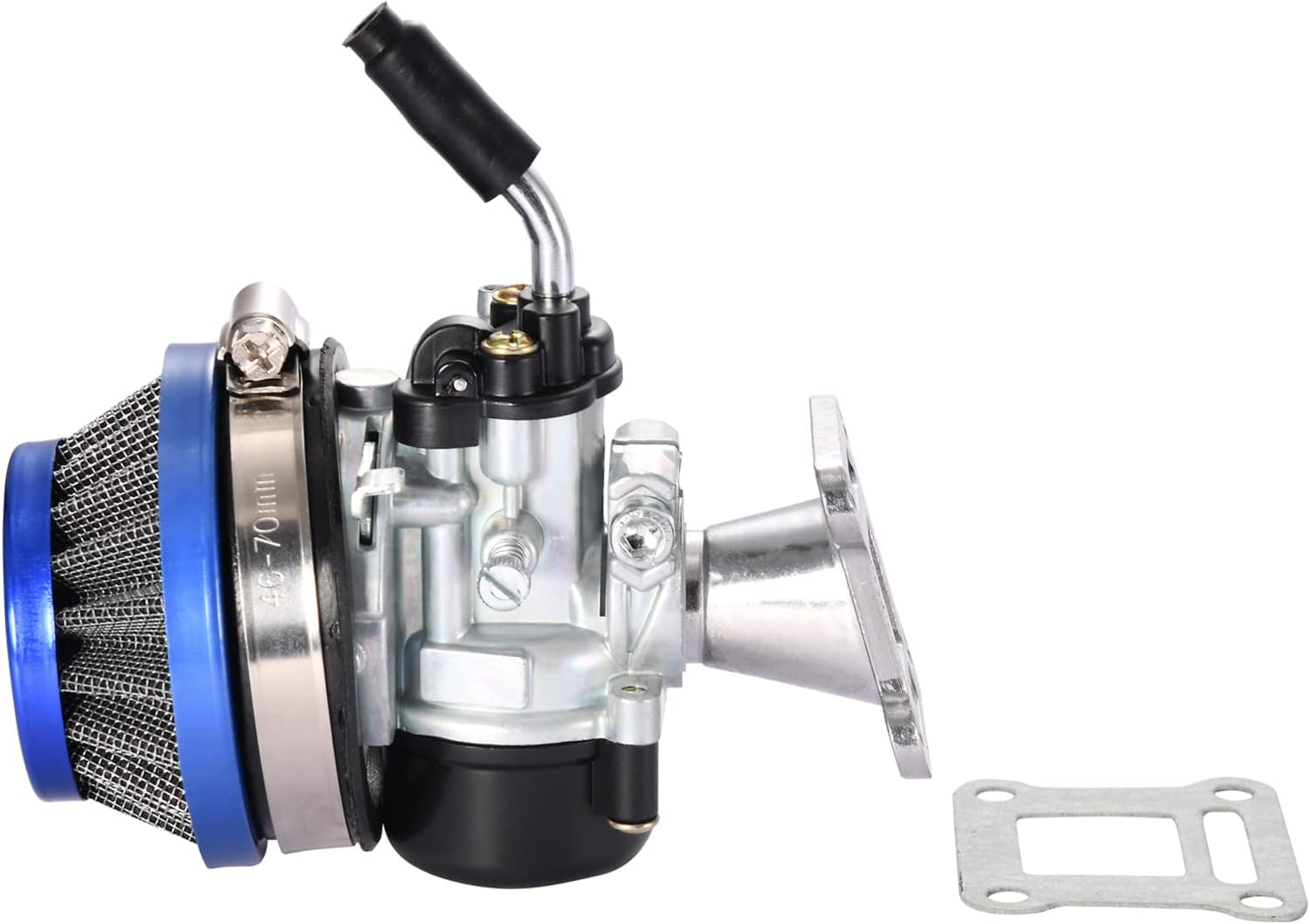 Gaźnik 19 mm z Zespołem Filtra Powietrza Zamiennik do Mini Pocket Bike 2-suwowy 47cc 49cc ATV Quad Chopper Niebieski