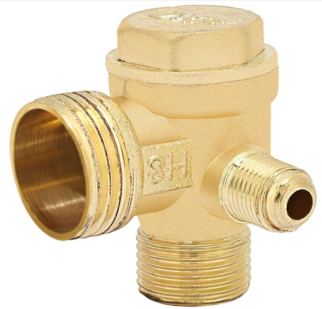 (20*16*10mm) filetage 3 voies Clapet de compresseur d'air de soupape de retenue anti-retour fileté mâle Pièces de rechange