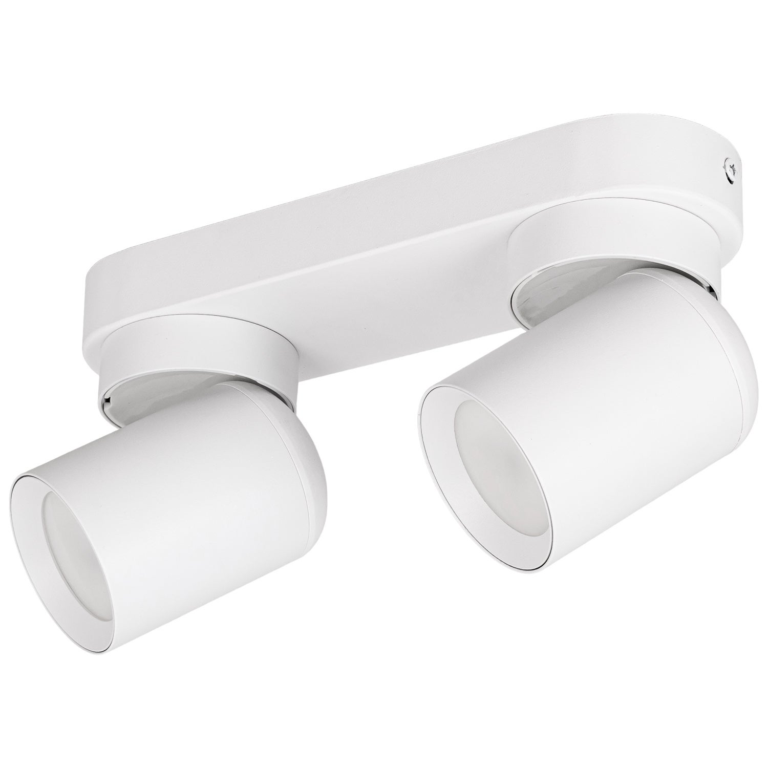 Listwa reflektorowa biała LED - Lampa sufitowa 2 x GU10 - Kinkiet natynkowy do pokoju salonu Tuba - LEDHOFF