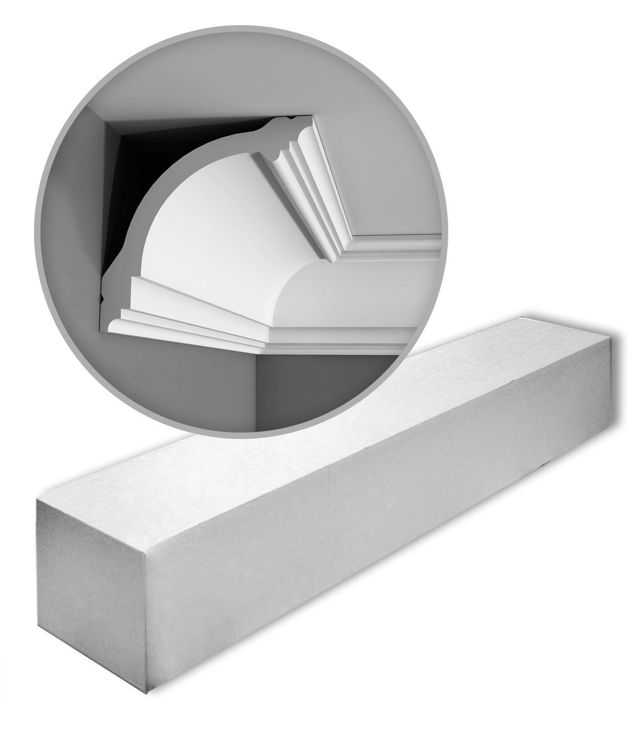 1 caja 8 piezas Cornisas Molduras Perfiles Orac Decor CB512N BASIXX ...