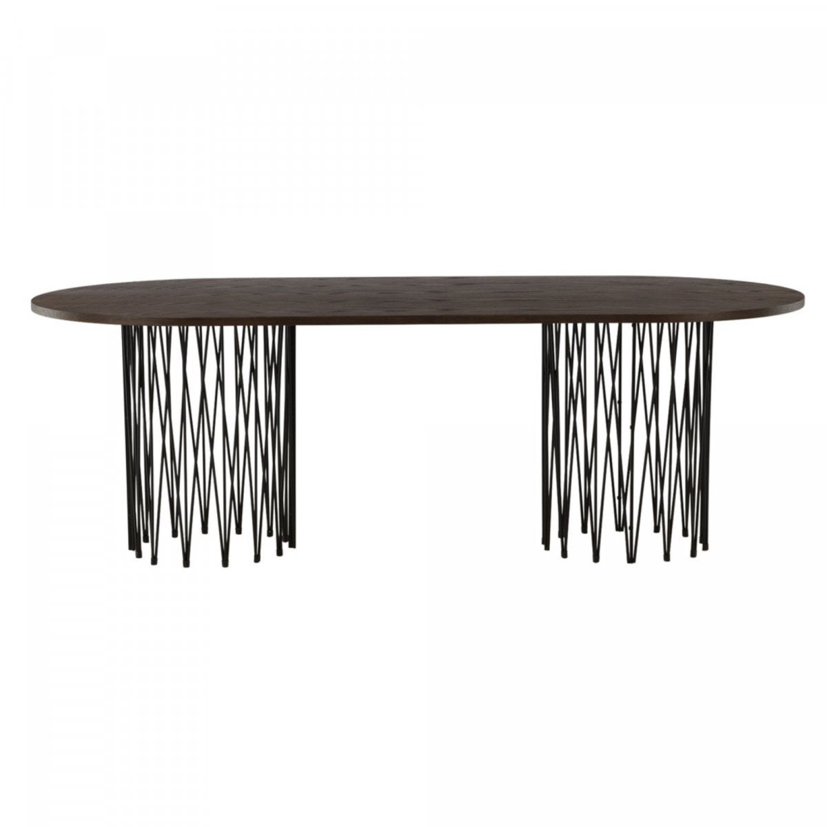 Stone stół do jadalni 100x220cm czarny, brązowy.