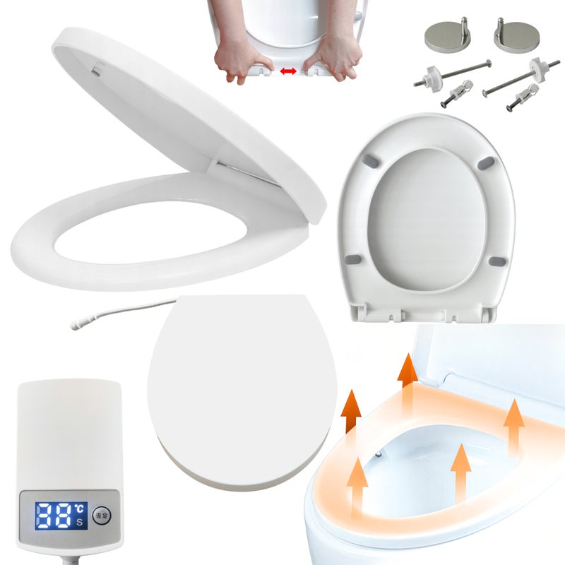 Deska sedesowa podgrzewana Estiva 11 Warm 36x44 cm wolnoopadająca biała 1 szt