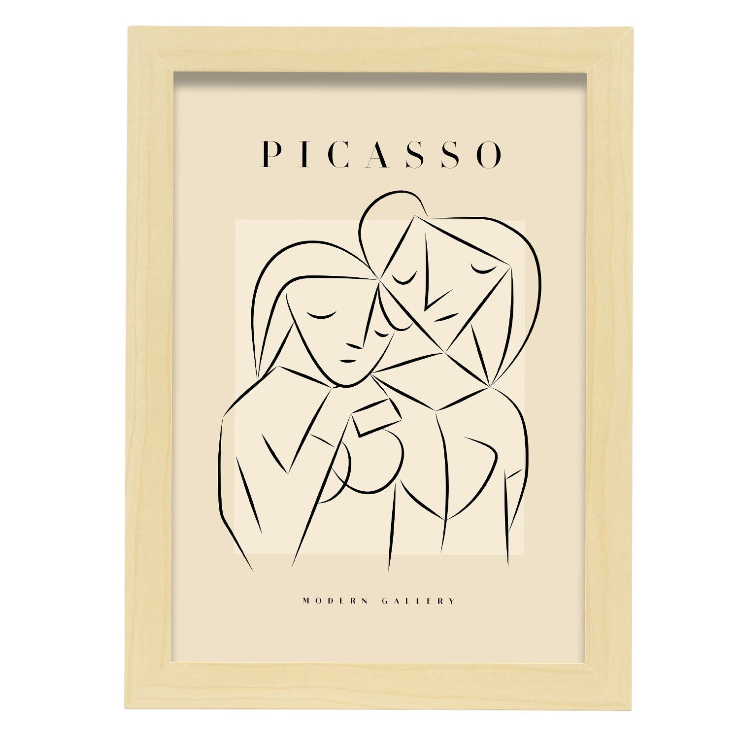 Póster de colección picasso 10 ilustraciones en estilo exhibición de arte surrealismo y cubismo para la decoración de interiores a3 con marco negro