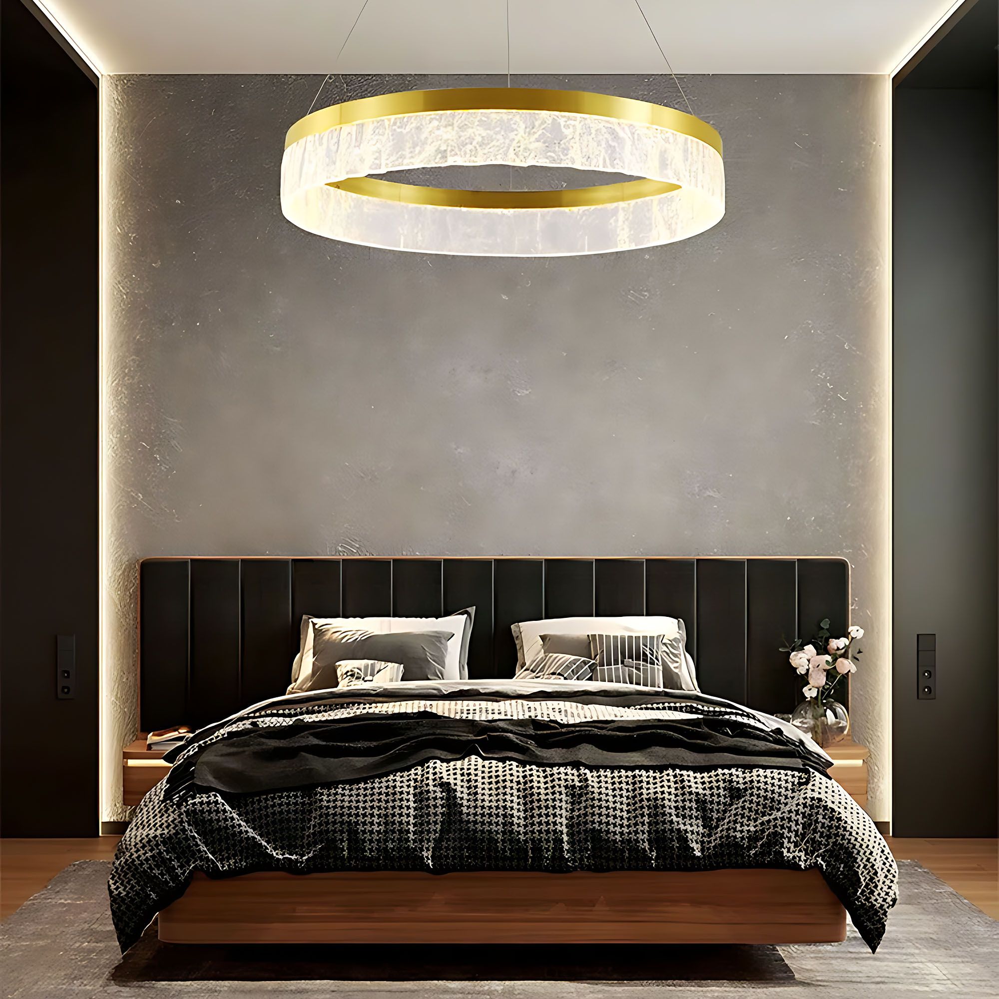 Lampa Sufitowa Wisząca Toolight Lhj046-Cp Złoty 50Cm - 5