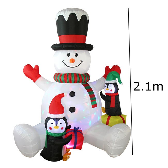 YONII Pupazzo di Neve Gonfiabile e Babbo Natale Happy Welcome Gantry 240cm Decorazione Natalizia all'aperto con Effetti di Luce a LED, Decorazione Gonfiabile Automatica del Giardino di Natale YONII Pupazzo di Neve Gonfiabile e Babbo Natale Happy Welcome Gantry 240cm Decorazione Natalizia all'aperto con Effetti di Luce a LED, Decorazione Gonfiabile Automatica del Giardino di Natale