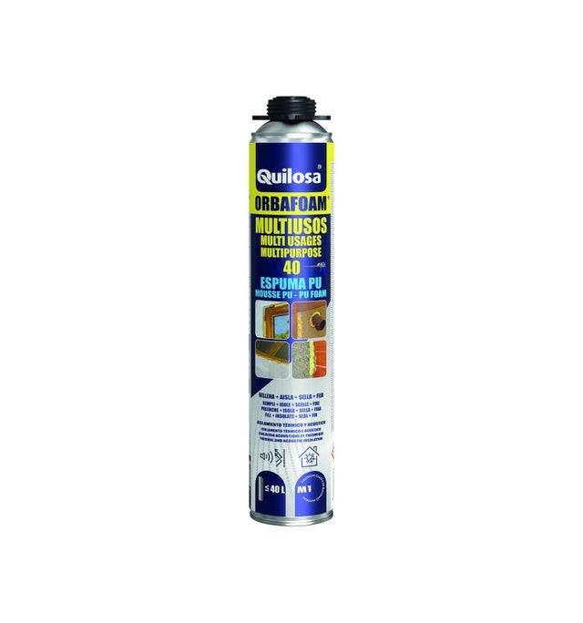 QUILOSA ESPUMA POLIURETANO ORBAFOAN SPRAY PISTOLA (BOTE 700 ML.