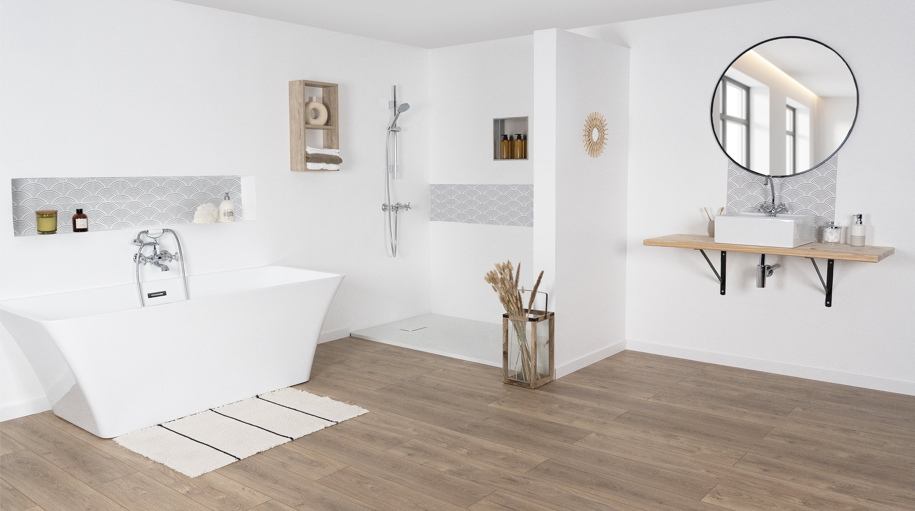 Mélangeur de Baignoire Rétro Chromé FEDLEEN by Eurosanit - 8