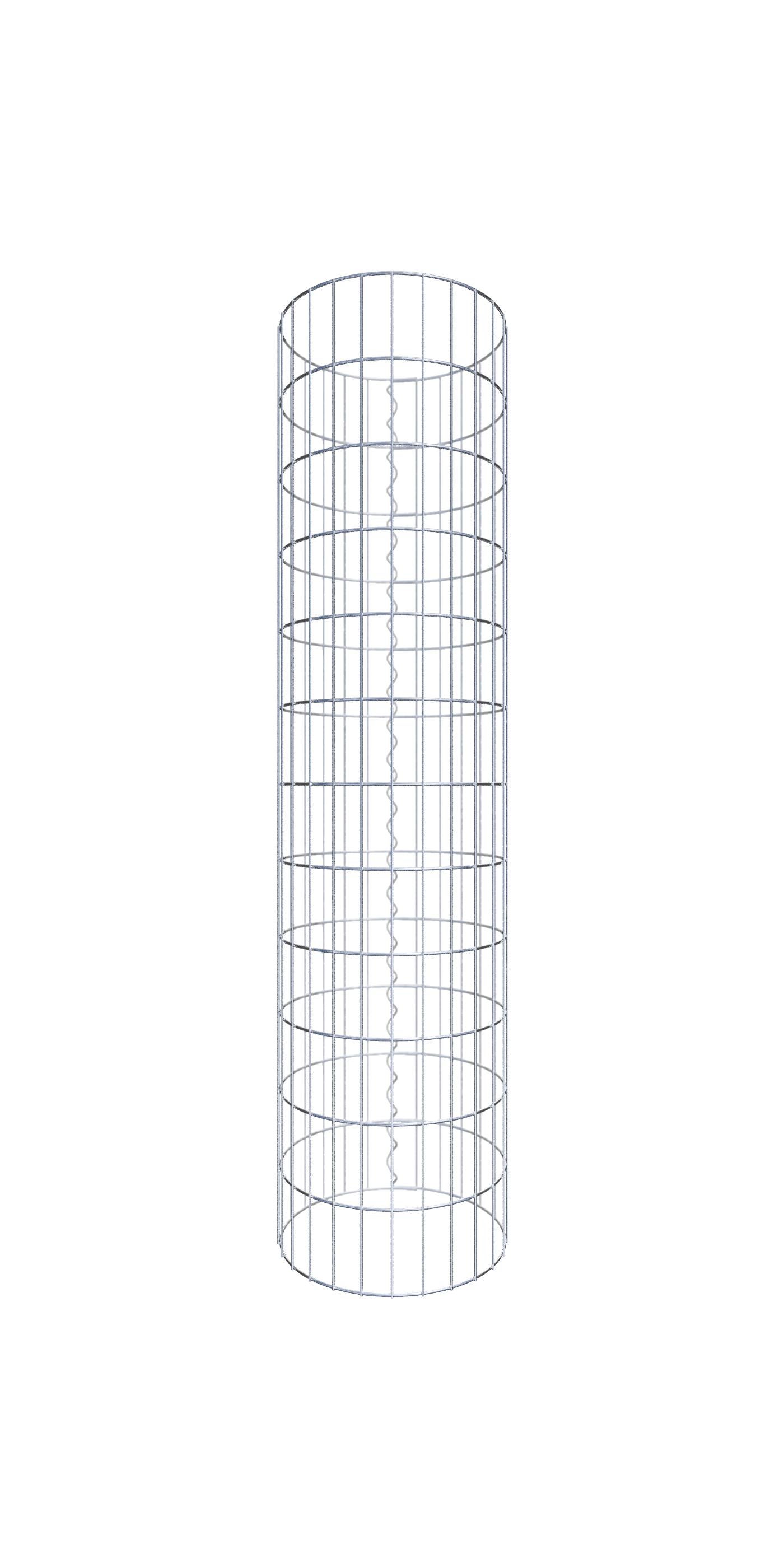 Kolumna gabionowa o średnicy 42 cm, okrągła MW 5 x 10 cm - Wysokość: 1,20 m