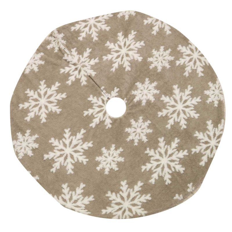 Copribase Per Albero Di Natale In Rattan Bianco: Diametro 50 Cm, Adatto Fino A 210 Cm, Naturale