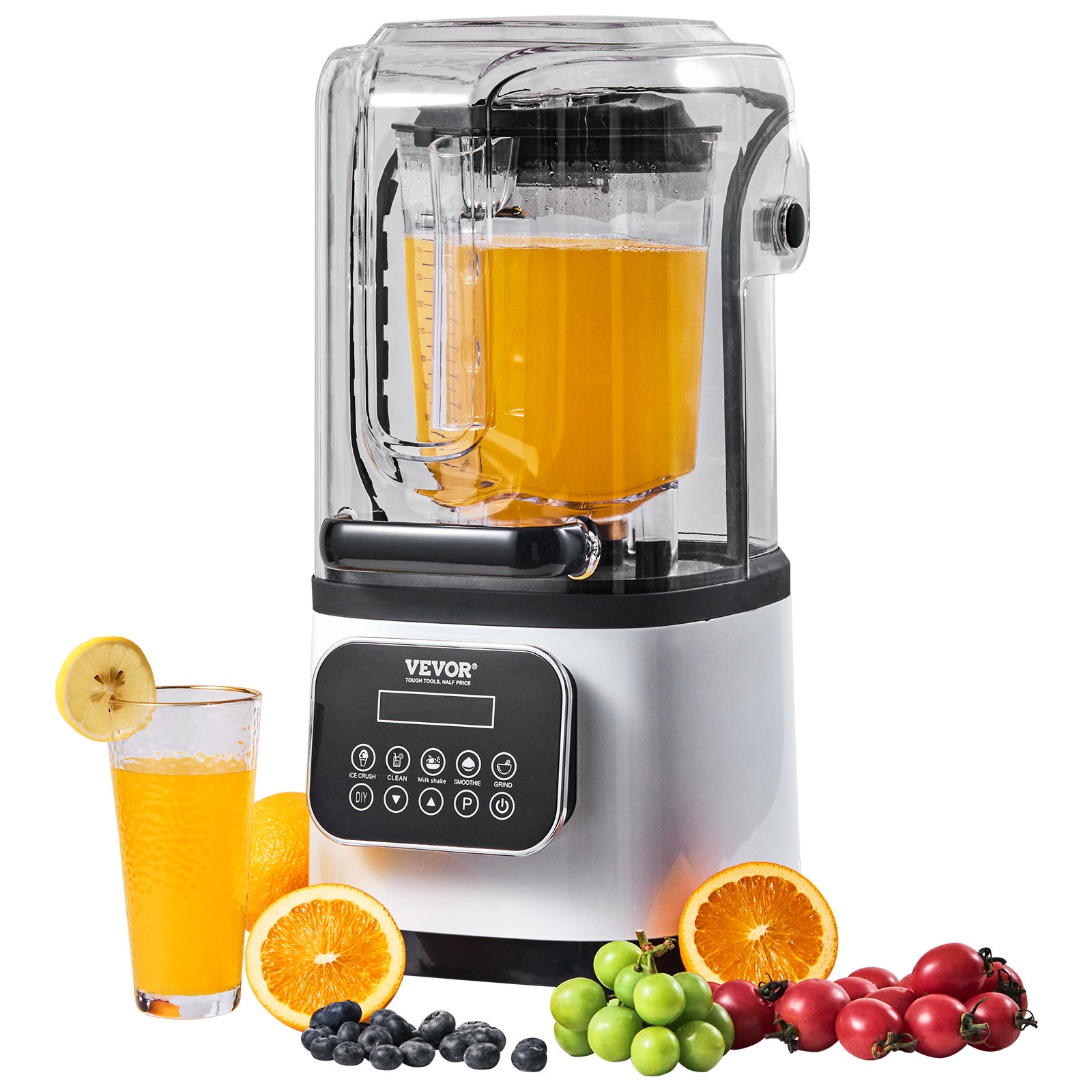 Blender Komercyjny mikser stojący Smoothie Maker 2L Sprzęt kuchenny 2200 W VEVOR