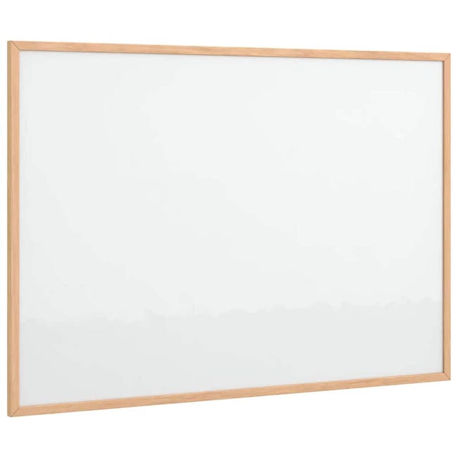 Tableau blanc magnétique avec cadre en bois de pin 80x55 cm | Leroy Merlin