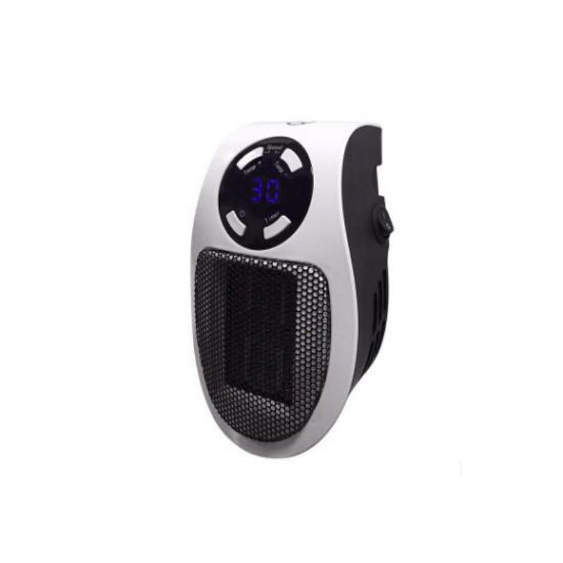 Przenośny mini grzejnik elektryczny o mocy 500 W ze zdalnym sterowaniem i energooszczędną grzałką ceramiczną PTC.