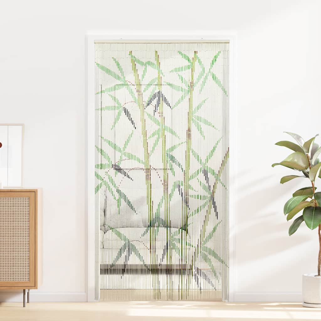 VidaXL Rideau anti-insectes imprimé bambou 100x200 cm - 2