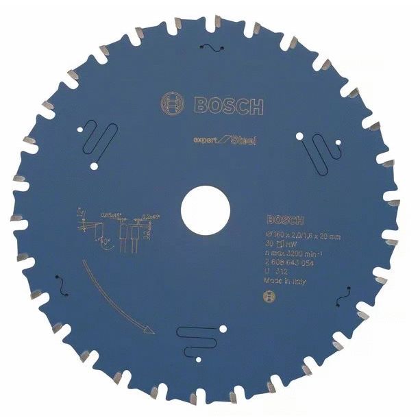 2608644017 | Lame de scie circulaire BOSCH 160 x 20mm - 36 dents. ATB