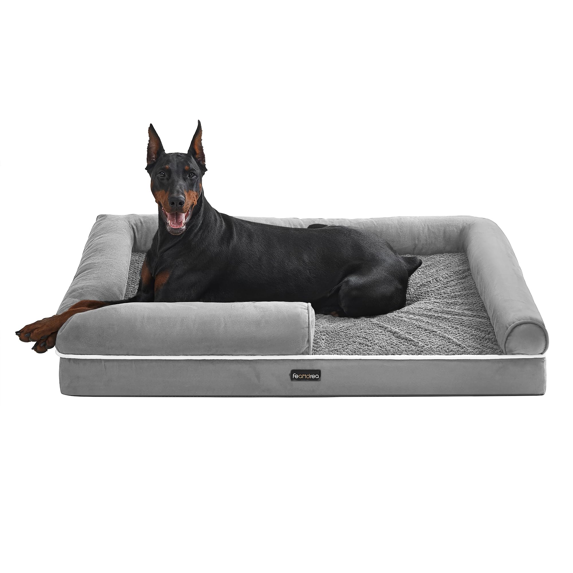 Genérico Gris Cama Ortopédica Xl Para Perros Elevados En Casa 120X85x25 Cm Impermeable - Imagen 2