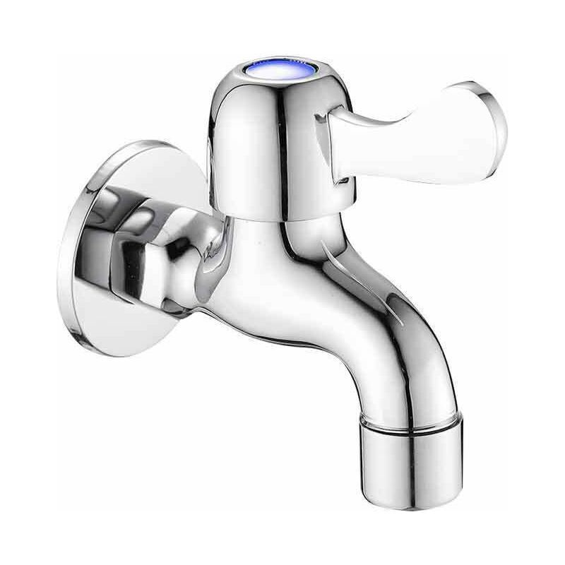 Robinet De Jardin Avec Manette Plate Quart De Tour Double Sortie Aroz 86143554