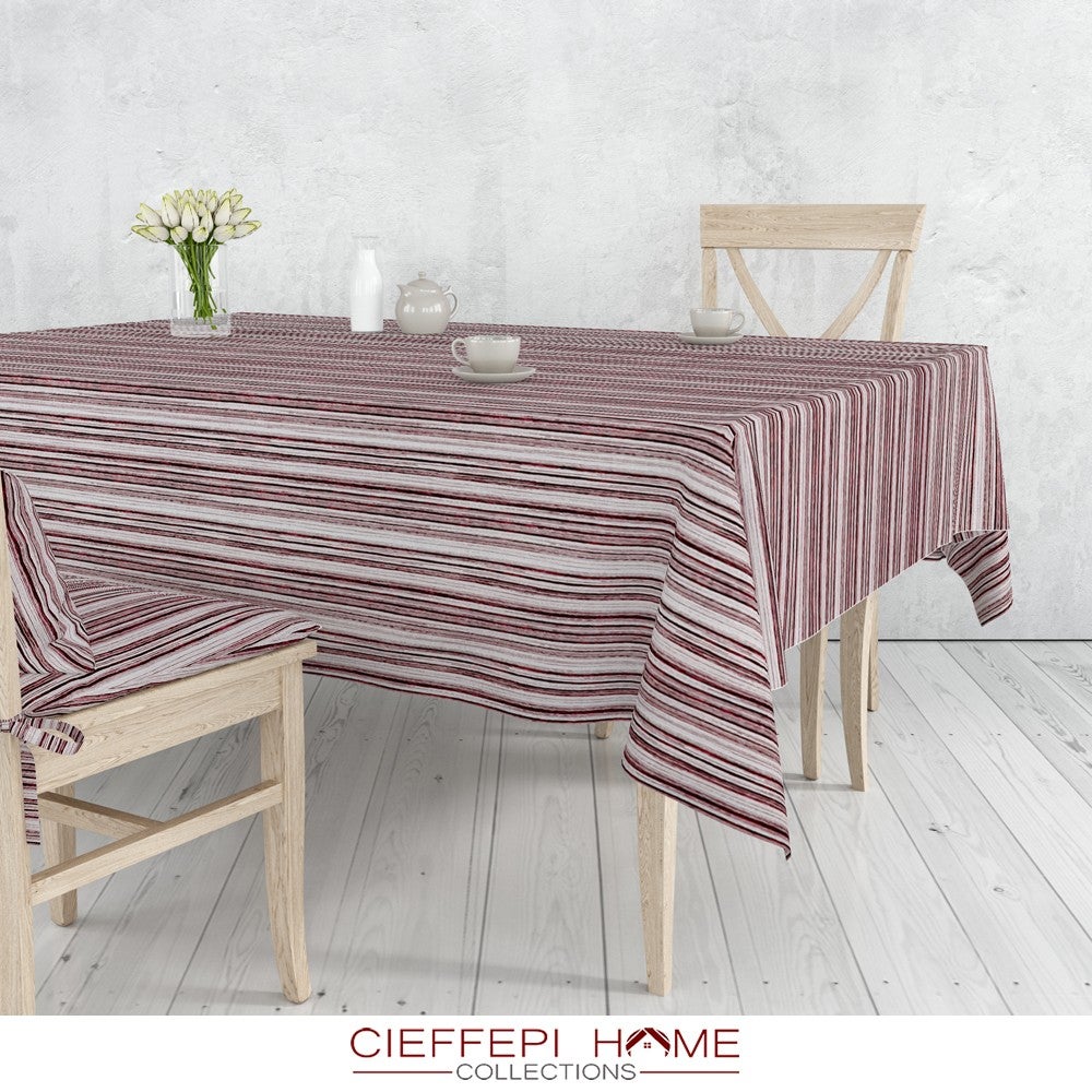 Casatessile Sequoia Tovaglia Plastificata, Cotone 100%, 140x180 Cm (6 Posti), Verde, Made In Italy - 5