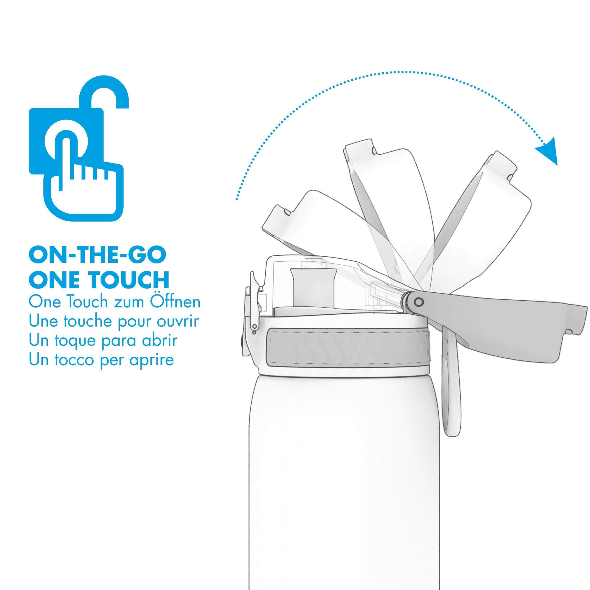 Borraccia ION8 Per Bambini Principesse - Senza Perdite, 350ml, Senza BPA, Design Premiato, Ideale Per Scuola