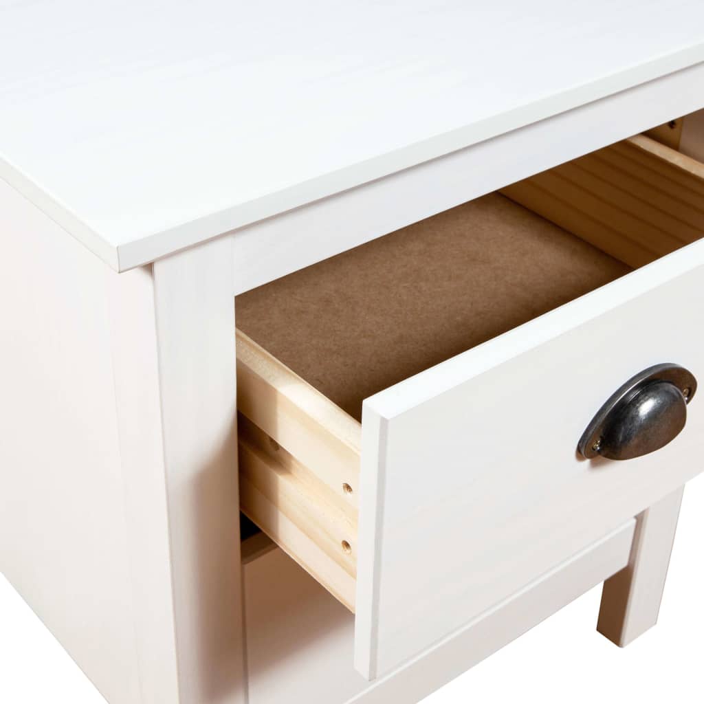 Lot de 2 Tables de chevet，Table d'appoint, Table de nuit pour Salon Chambre Hill 46x35x49,5 cm Bois de pin solide504814 - 7