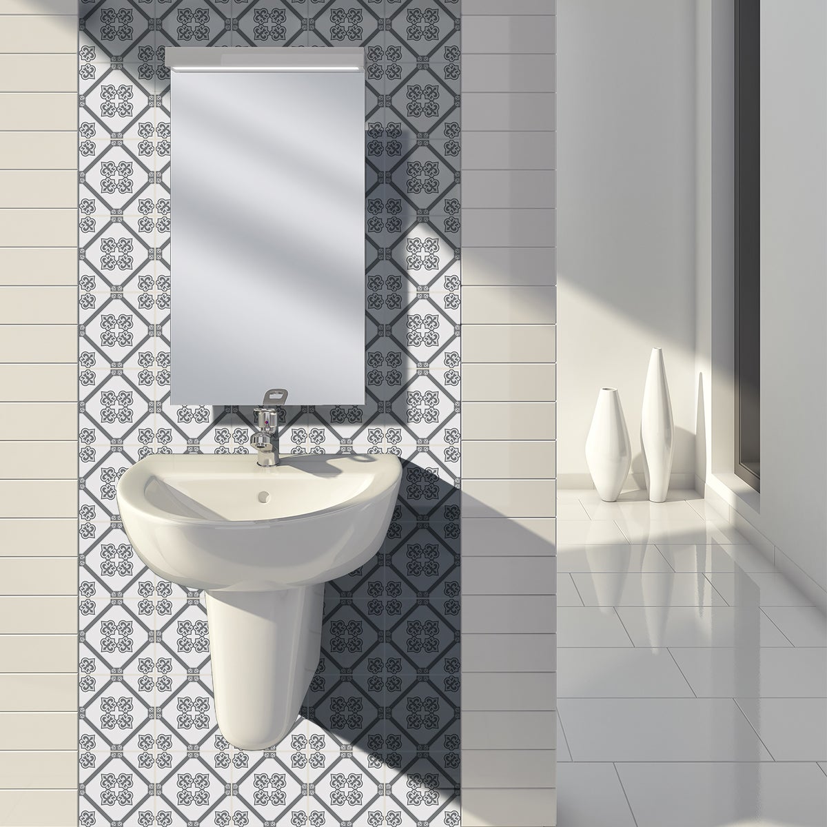 Film Vitre Lait Adhésif 300x122cm – Décor Givré – Salle De Bain, Bureau, Cuisine