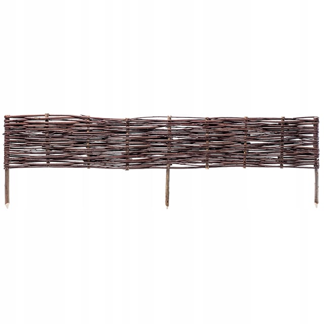 KADAX Palissades en Osier Naturel pour Jardin, Clôtures Décoratives pour Délimiter, Orner et Sublimer Votre Espace Exterieur (120 x 40 cm, 1 Pièce)