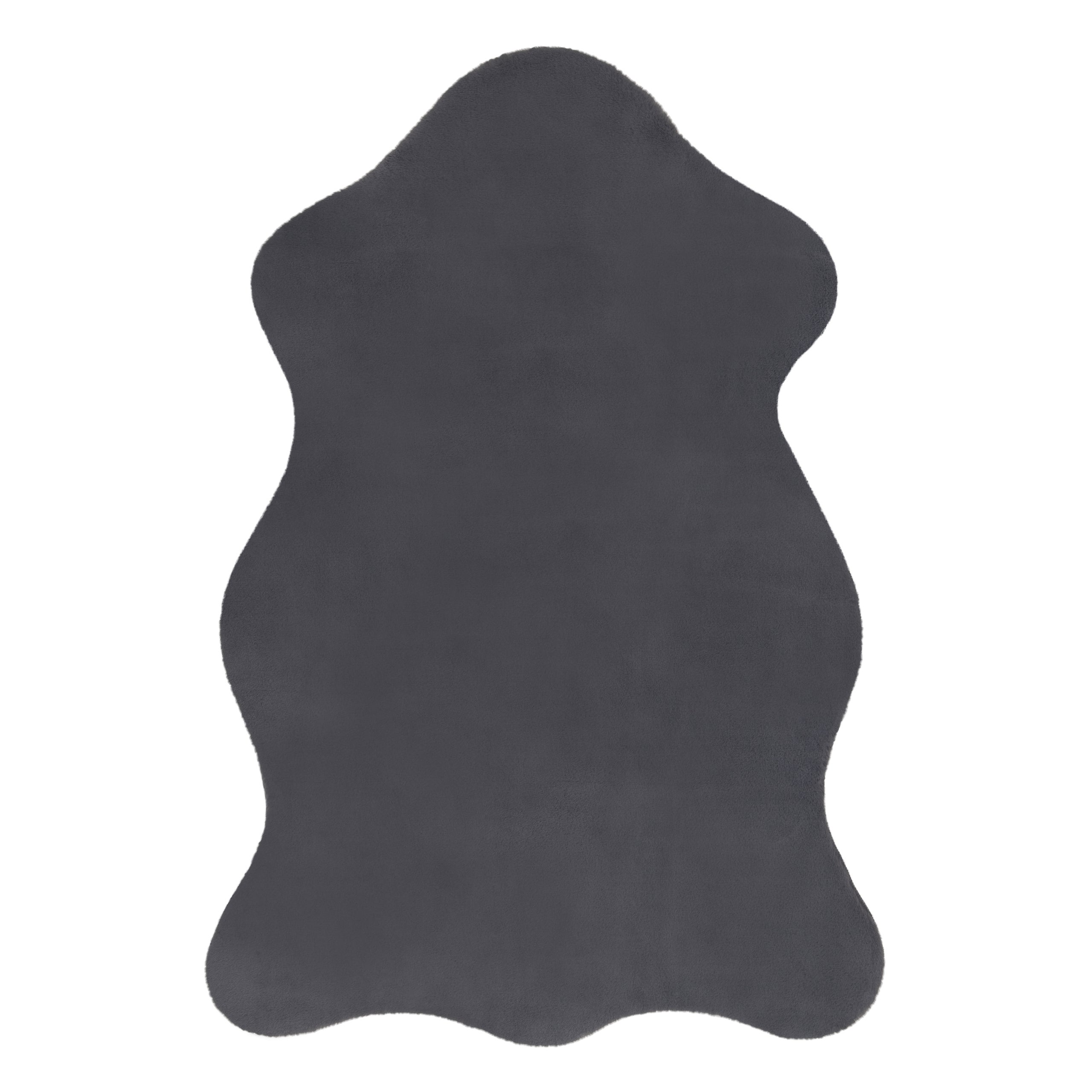 Dywan NEW DOLLY skórka G4337-2 szary antracyt IMITACJA FUTRA KRÓLIKA 60x90 cm