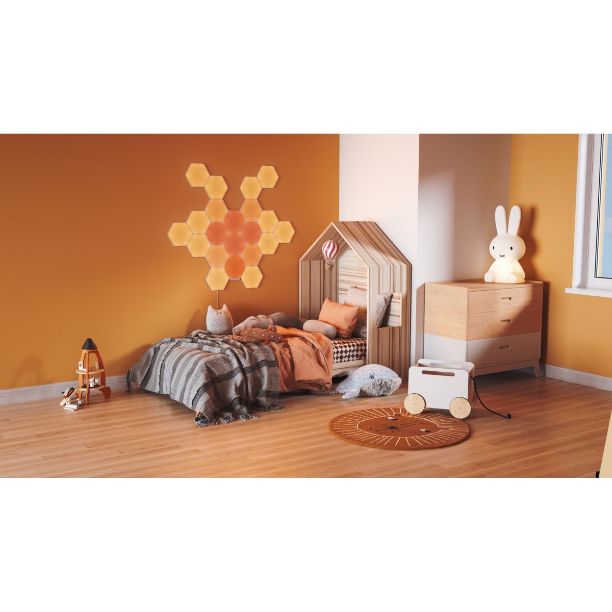 Nanoleaf Hexagons Smarter Kit 15 pannelli - 5