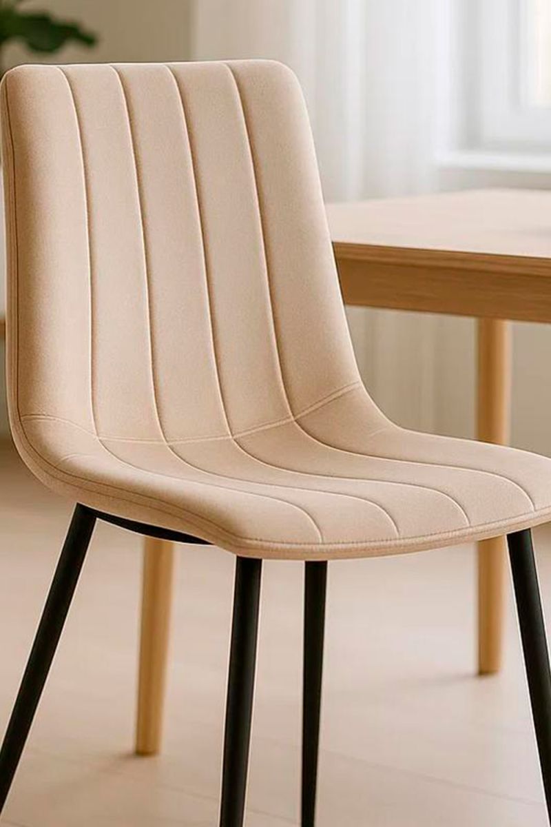 Regalos Miguel - Sillas Comedor - Silla Liny Terciopelo - Beige - 2