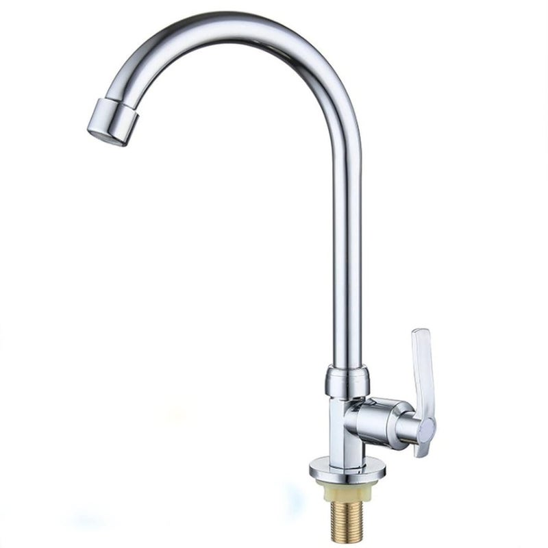 Bateria kuchenna jednouchwytowa bateria zlewozmywakowa wysoka bateria zlewozmywakowa obrotowa pojedyncza zimna do kuchni łazienki szatni balkonu