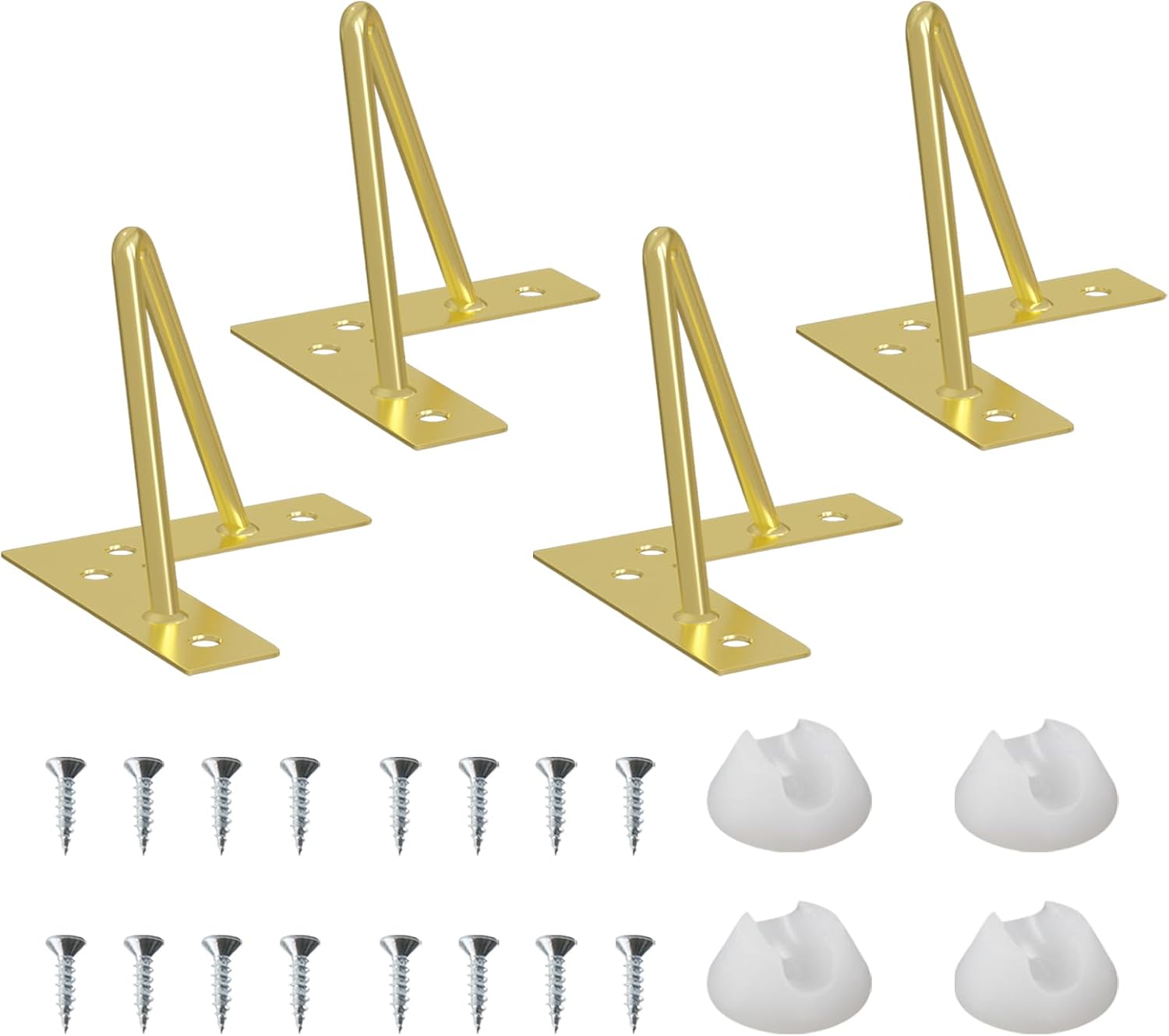 4'' Hairpin Furniture Legs 4PCS Table Legs, Metal Home DIY Projects for ...