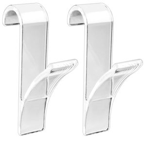 Cleafe - Set 9pz Ganci Appendini Adesivi A Parete Per Casa Cucina Bagno Trasparente 87762