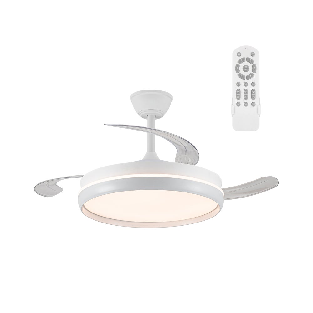 Wentylator LED z chowanymi łopatkami Michu Evo CCT Dim Smart (72W)
