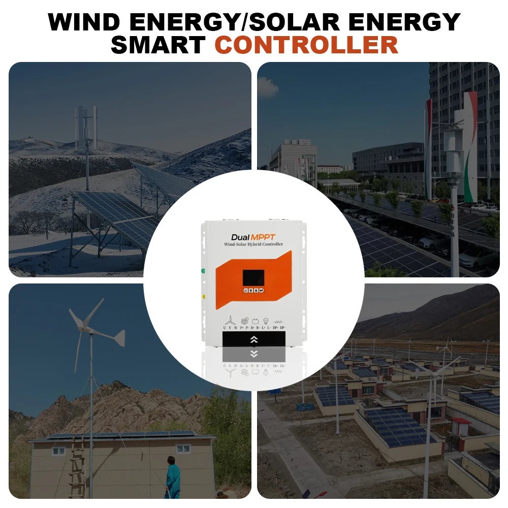 Controlador Híbrido Eólico-Solar Dual MPPT: Armazenamento de Energia e Autonomia Alargada,Controlador de Painel Solar,Controlador de Carga— SIENTICE - 2