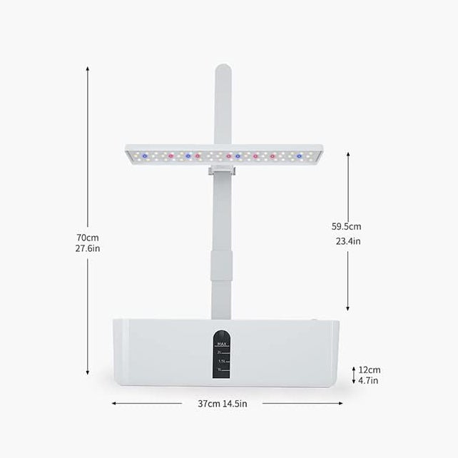 Système de culture hydroponique avec lampe de culture à LED, kit de jardin d'herbes aromatiques d'intérieur, boîte de jardinage avec pompe à eau - 5