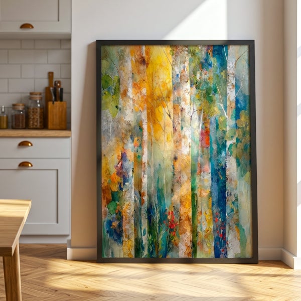 DekoArte – Tableau mural décoratif paysage abstrait 50x70 cm | Cadre ...