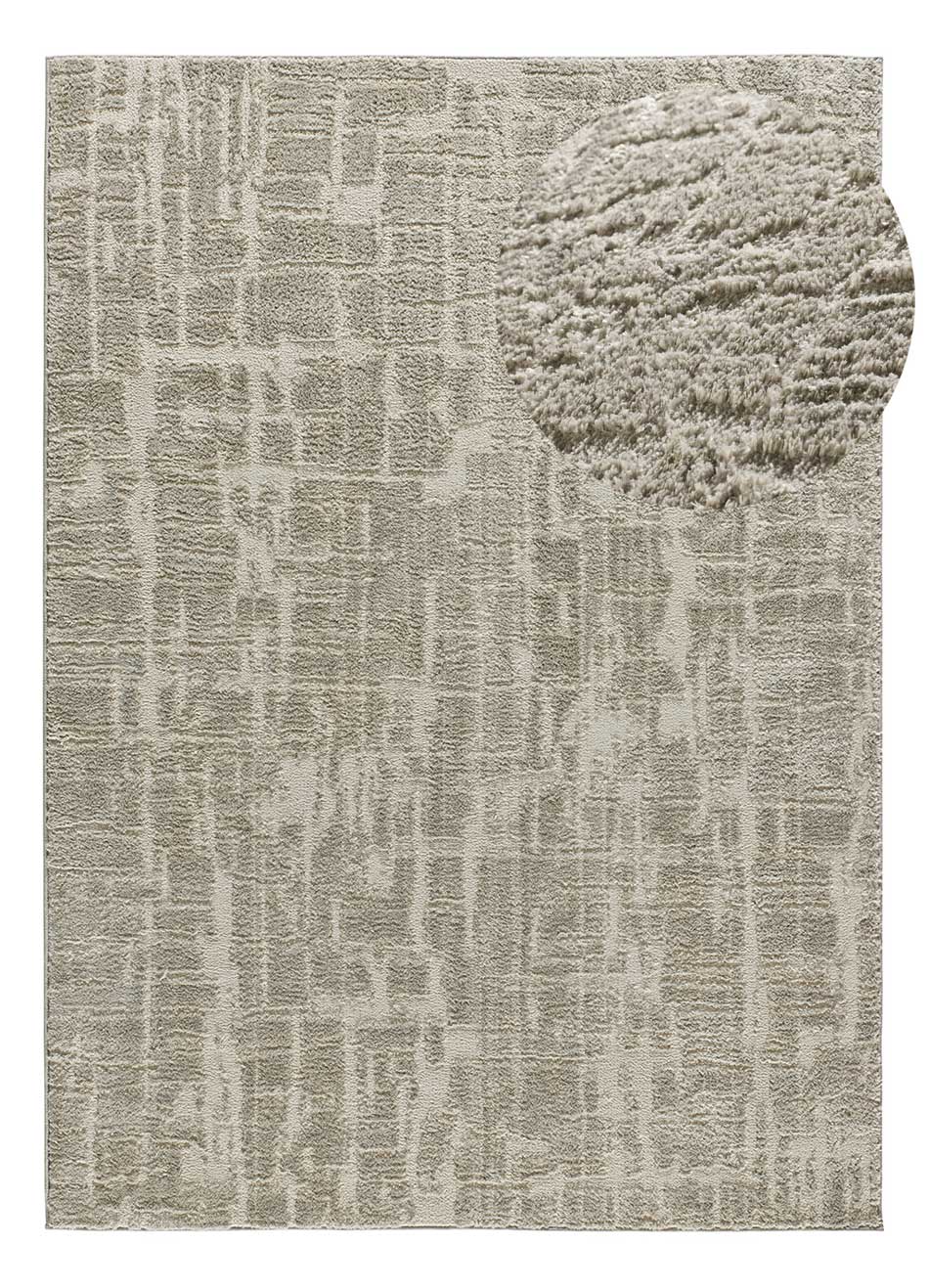 Tappeto interno argento rettangolare 120 x 170 cm LIMA scandinavo - ATTICGO - 2