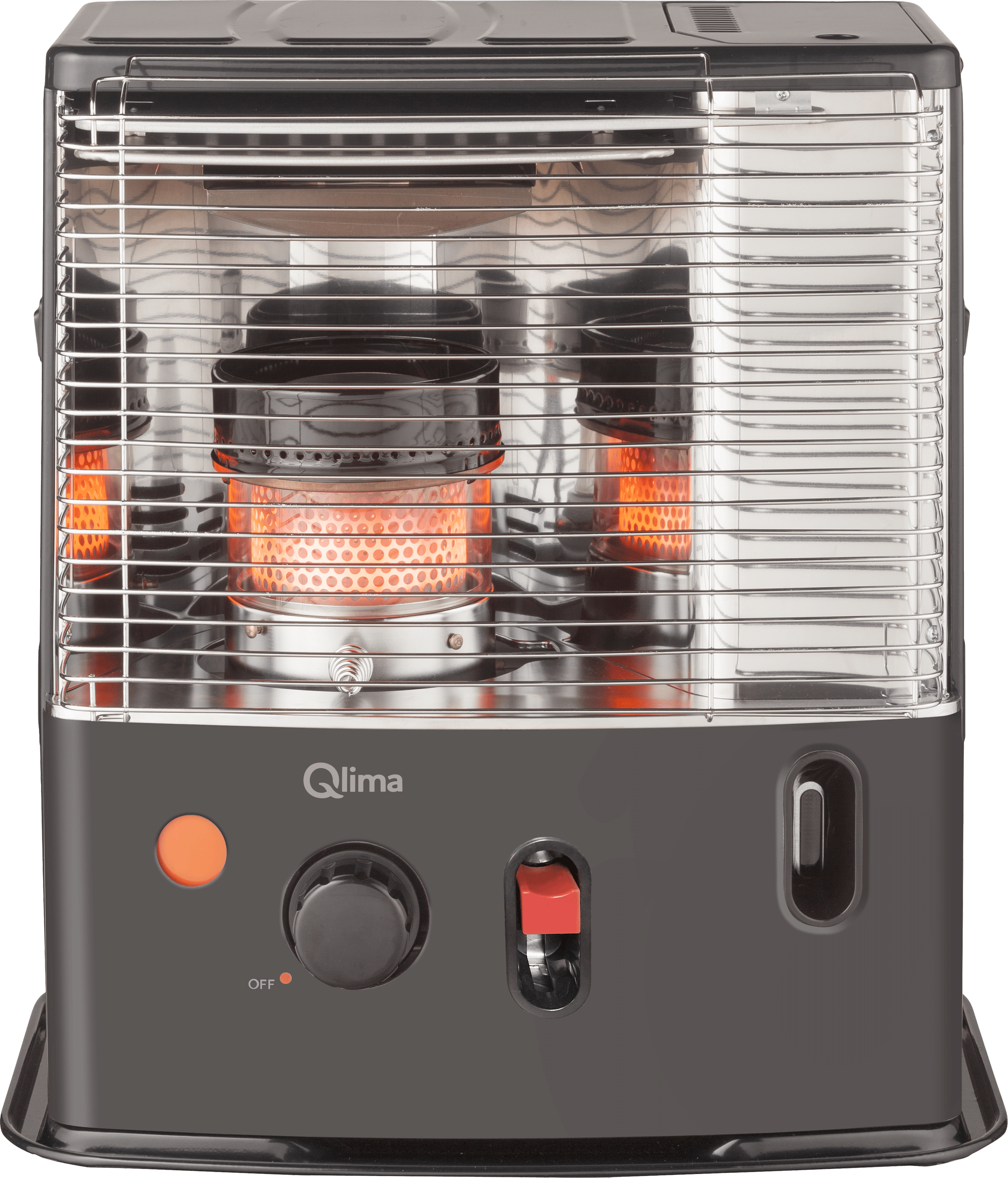 Stufa a Combustibile Liquido 2,7 kW con Accensione Spark Nero Qlima R7227STC-2 - 4