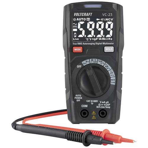 Multimètre VOLTCRAFT AT-400 Numérique Fonction De Mesure Pour Auto CAT Iv 600 V Affichage Nombre De Points 4000
