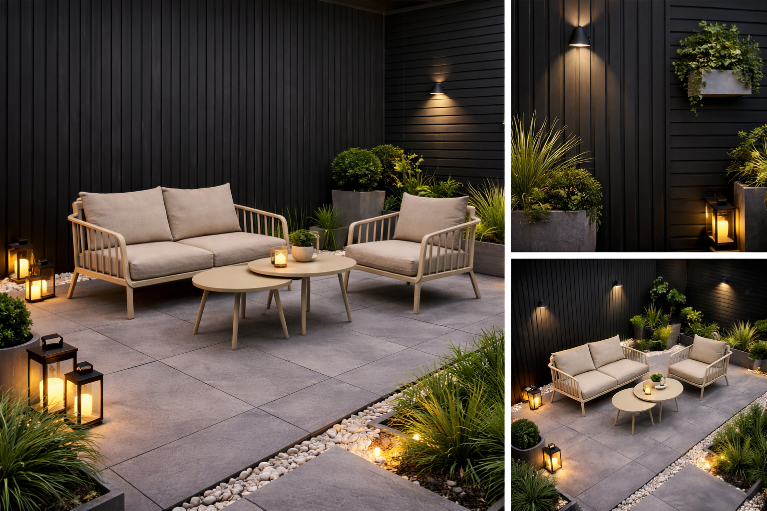 Panel elewacyjny zewnętrzny Linea Outdoor C 275 x 21,9 cm, Grafit - 2