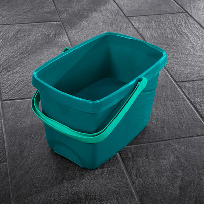 Leifheit Combi XL Set lave-sol, seau + balai plat, vert (55360) - 3
