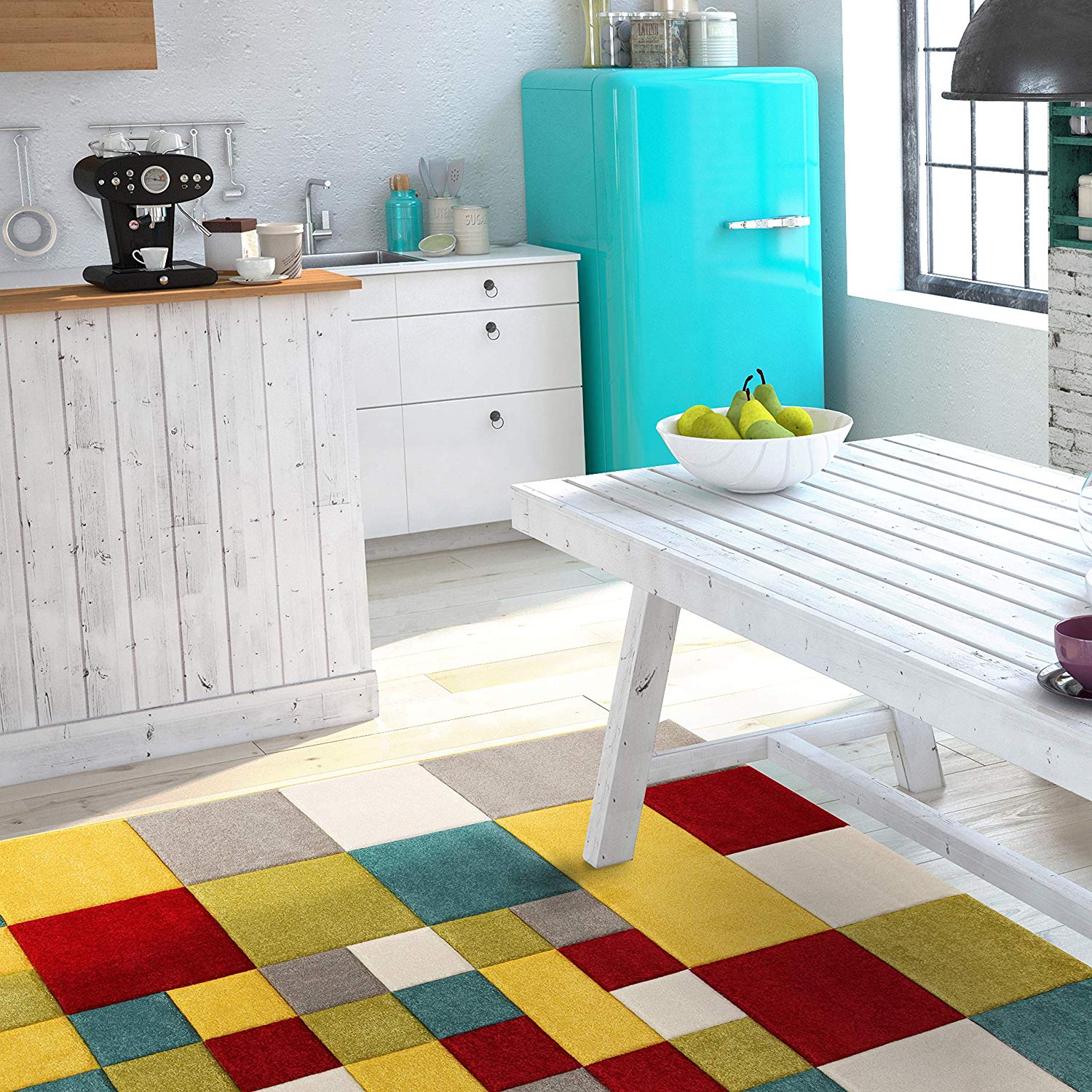 Nowoczesny nowy dywan Tapis Teppich Alfombra 150x80 cm