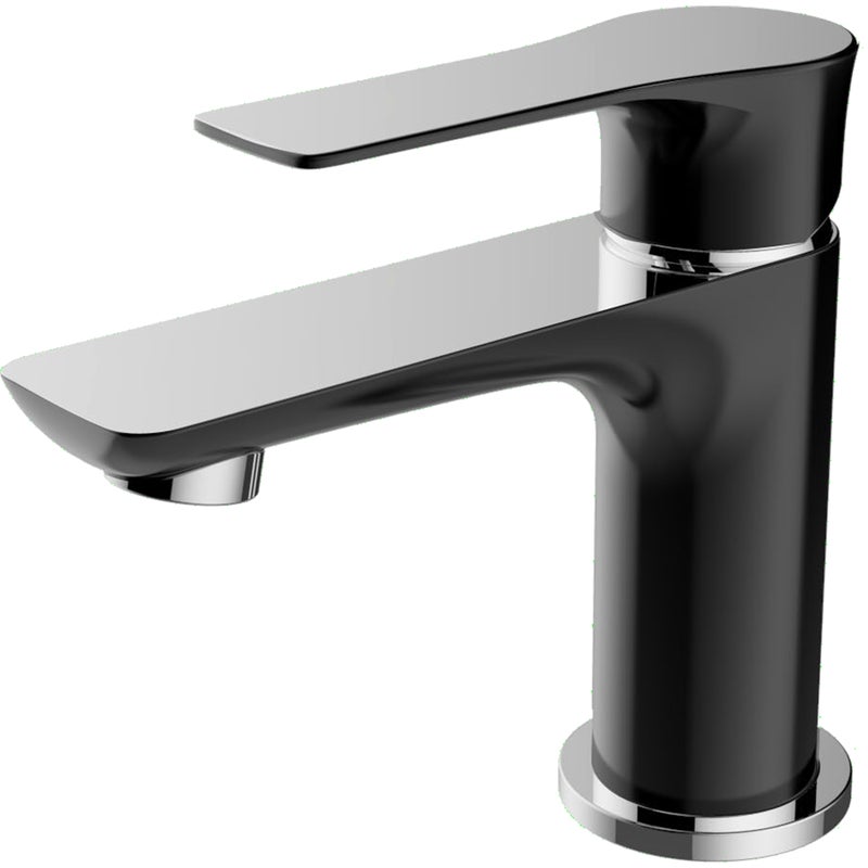Lover czarna chromowana bateria umywalkowa