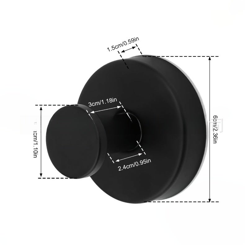 Ganci A Ventosa Per Bagno - 2 Pezzi, Acciaio Inox, Portata 5 Kg, Argento - Foto 7