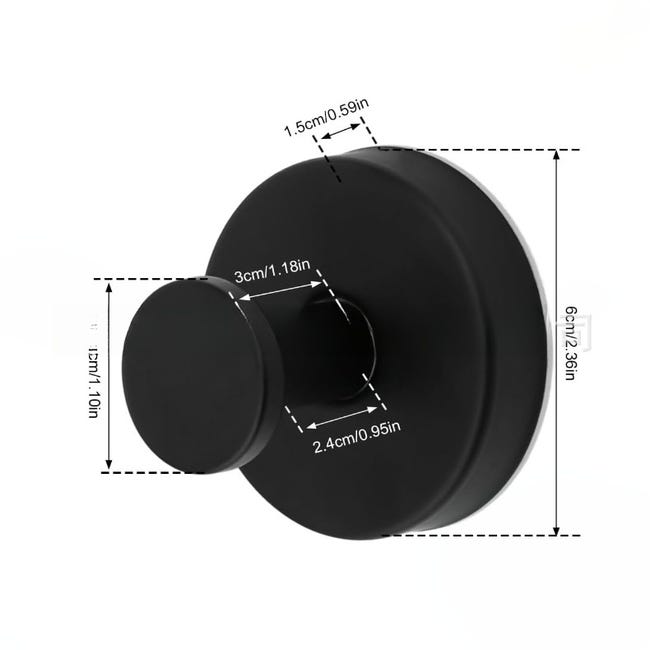 Ganci A Ventosa Per Bagno - 2 Pezzi, Acciaio Inox, Portata 5 Kg, Argento - Foto 7