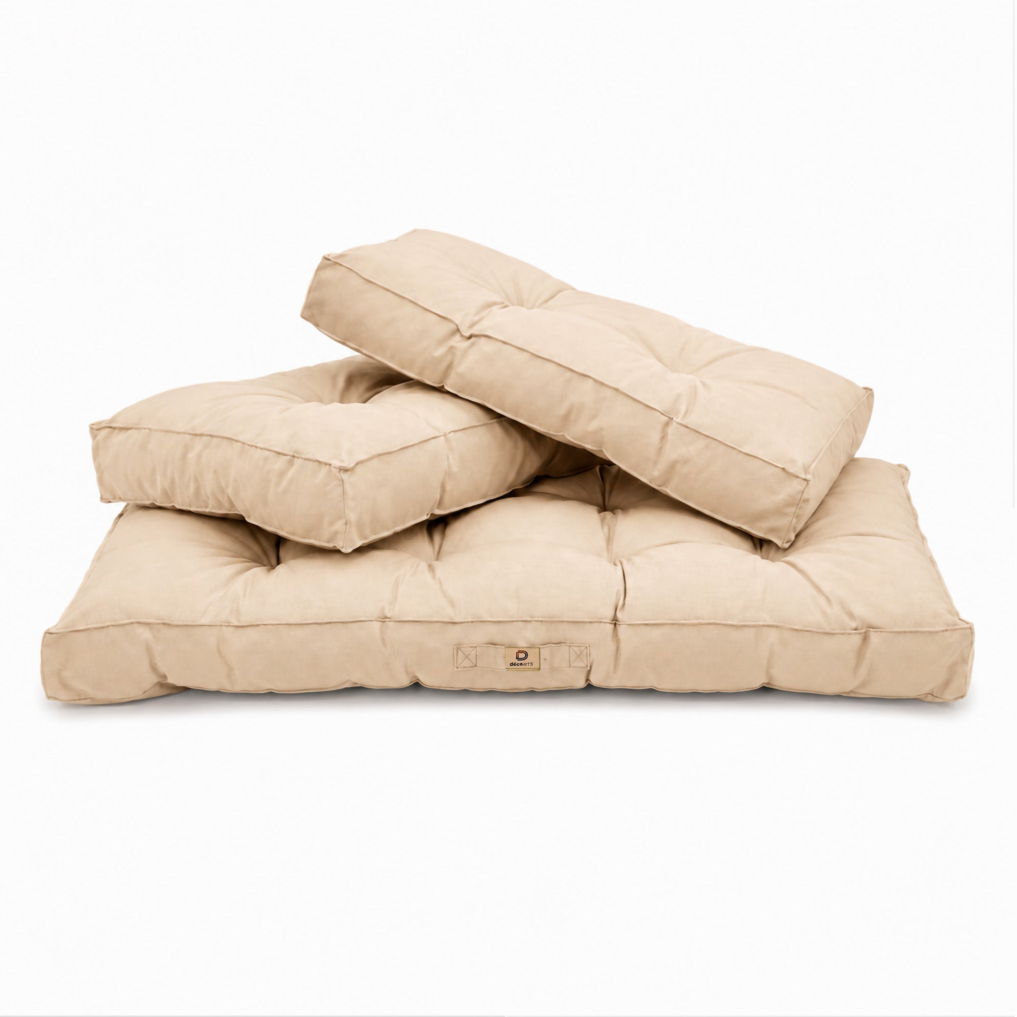Coussins pour salon de jardin capitonné 100x50cm Beige - 3