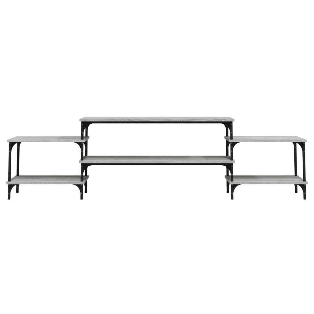 Meuble TV sonoma gris 197x35x52 Bois d'ingénierie - 5