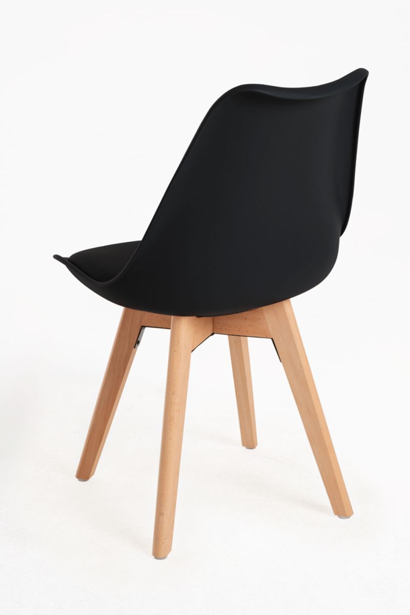 Regalos Miguel - Packs Sillas Comedor - Pack 4 Sillas Synk Basic - Negro - 6
