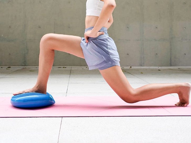 Unycos Coussin D'Équilibre Gonflable 34 Cm - Coussin Proprioceptif Pour Yoga, Fitness, Pilates, Renforcement Dos & Abdos